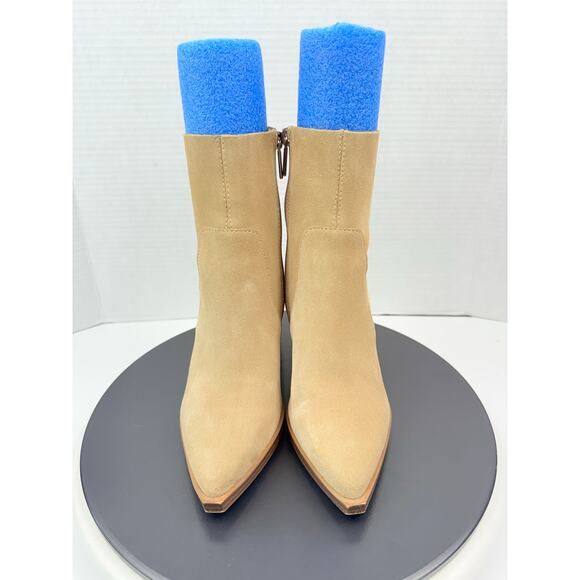 Steve Madden Calabria Womens Size 6M Tan Brown Leather Ankle Boots Booties - Picture 3 of 13